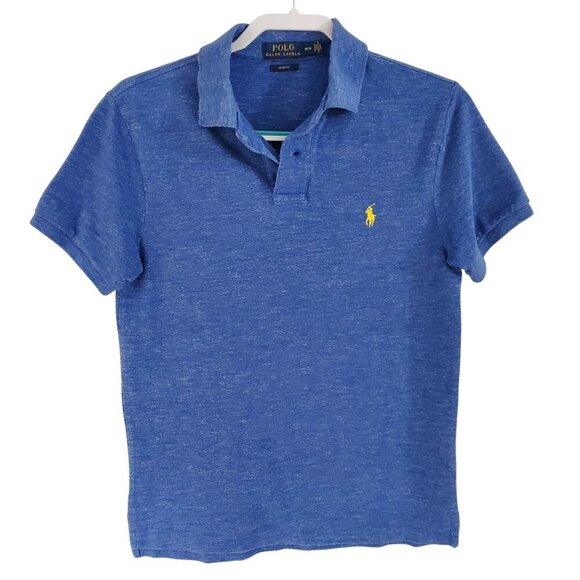 Polo Ralph Lauren Slim Fit 100% Cotton Polo Shirt Royal Blue Size M - Picture 4 of 11